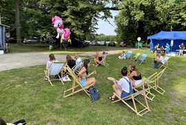 Zdjęcia przedstawiające młodzież bawiącą się na Festiwalu Młodzieżowym w Górznie.  (photo)