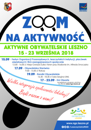 Zgłoszenia na Aktywne Obywatelskie Leszno do 10 sierpnia!