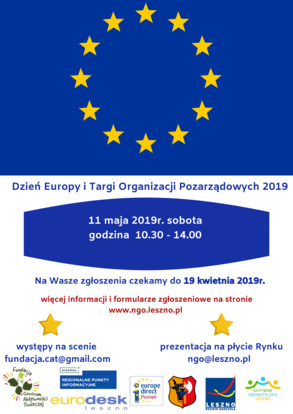 Dzień Europy i Leszczyńskie Targi Organizacji Pozarządowych 2019