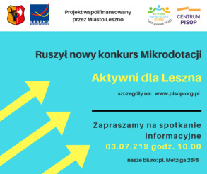 Aktywni dla Leszna - granty dla NGO
