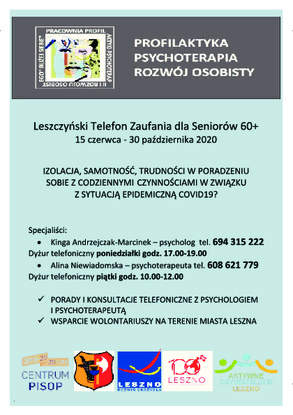 Leszczyński Telefon Zaufania dla Seniorów