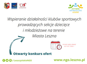Wspieranie działalności klubów sportowych prowadzących sekcje dziecięce i młodzieżowe na terenie Miasta Leszna