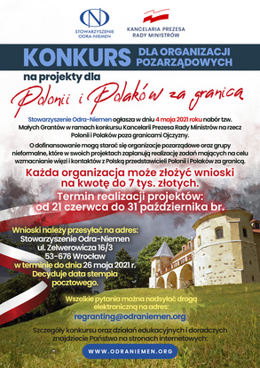 Konkurs na rzecz Polonii i Polaków poza granicami Ojczyzny 