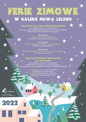 Ferie zimowe 2022 w Galerii MBWA Leszno