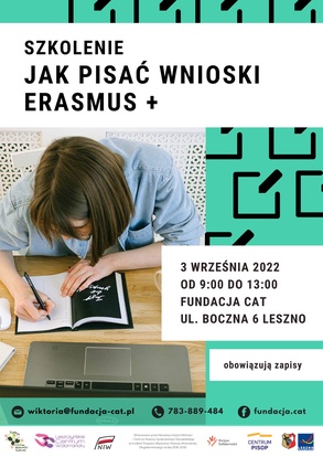 Szkolenie - Jak pisać wnioski Erasmus+