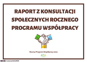 Raport z konsultacji społecznych dot. Rocznego Programu Współpracy na 2023 rok