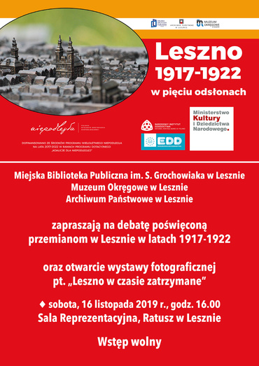 Debata poświęcona przemianom miasta Leszna w latach 1917-1922
