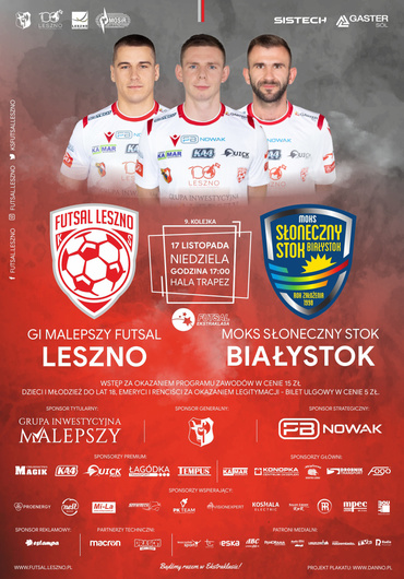 GI Malepszy Futsal Leszno - MOKS Słoneczny Stok Białystok