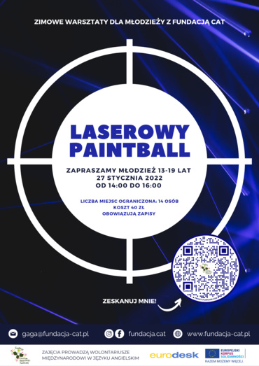 Laserowy Paintball - Zimowe warsztaty dla młodzieży - Ferie 2022