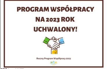 Program Współpracy na 2023 rok uchwalony!