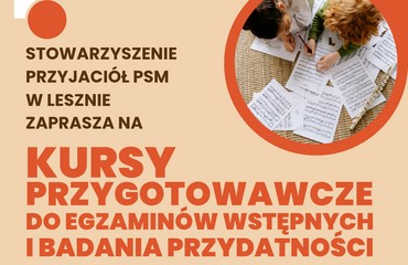 Kursy przygotowawcze do Szkoły Muzycznej w Lesznie