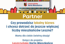 Zostań Partnerem w Programie Leszczyńska Karta Mieszkańca (photo)