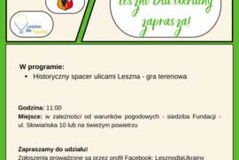 Wydarzenia i inicjatywy w ramach akcji Aktywne Obywatelskie Leszno (photo)