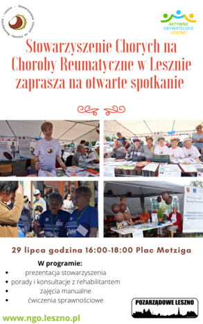 Stowarzyszenie Chorych na Choroby Reumatyczne zaprasza na spotkanie