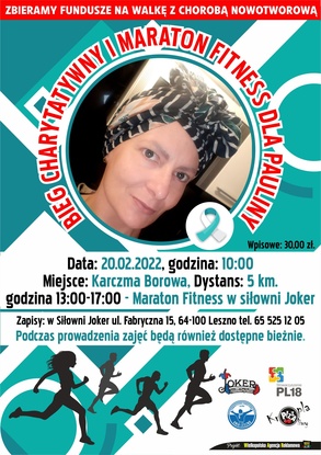 Bieg Charytatywny i Maraton Fitness dla Pauliny Wojtkowiak