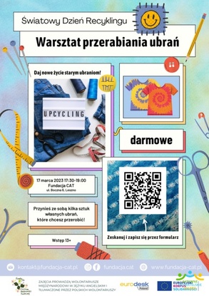 Warsztat przerabiania ubrań w Fundacji CAT
