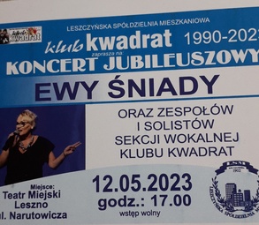 Koncert jubileuszowy Ewy Śniady