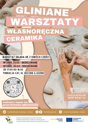 Gliniane warsztaty - własnoręczna ceramika w Fundacji CAT