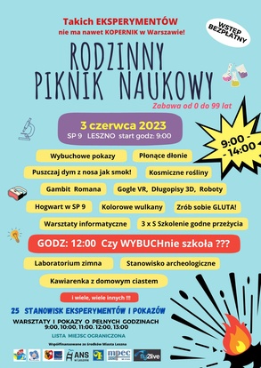 Rodzinny Piknik Naukowy w SP9