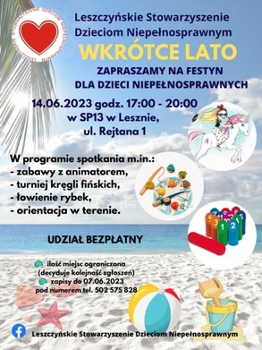 Festyn dla dzieci niepełnosprawnych