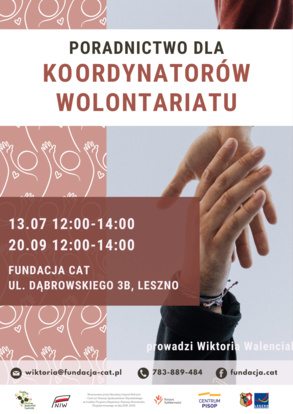 Poradnictwo dla koordynatorów wolontariatu