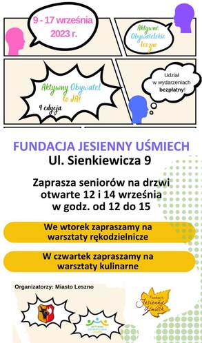 Fundacja Jesienny Uśmiech - Drzwi Otwarte dla Seniorów AOL