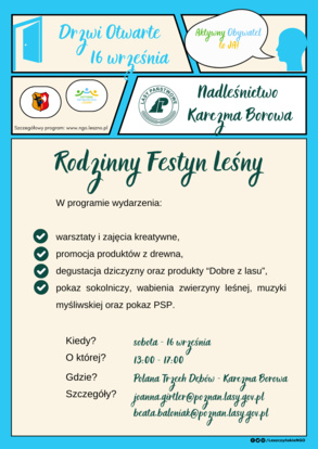 Rodzinny Festyn Leśny - Nadleśnictwo Karczma Borowa - Drzwi Otwarte AOL