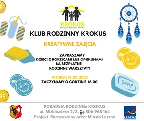 Kreatywne Zajęcia z Klubem Rodzinnym Krokus