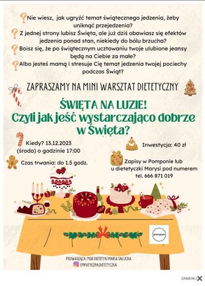Święta na luzie. Jak jeść wystarczająco dobrze w Święta?