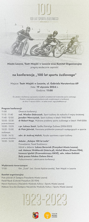 100 lat sportu żużlowego - konferencja