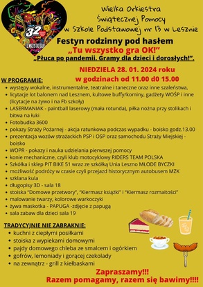 Festyn Rodzinny w SP13 dla WOŚP