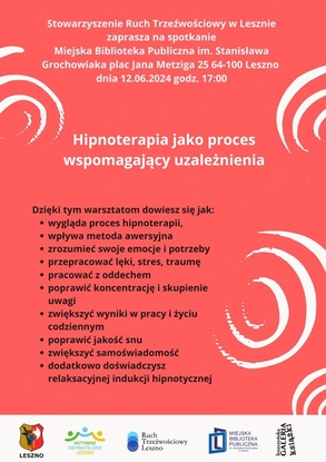 Hipnoterapia jako proces wspomagający uzależnienia