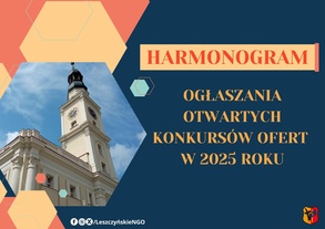 Harmonogram ogłaszania otwartych konkursów ofert w 2025 roku