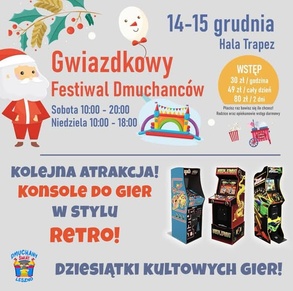 Gwiazdkowy Festiwal Dmuchańców w Hali Trapez