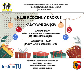 Klub Rodzinny KROKUS - Kreatywne Zajęcia