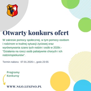 Otwarty konkurs ofert na 