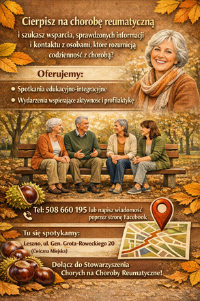 Dołącz do Stowarzyszenia Chorych na Choroby Reumatyczne