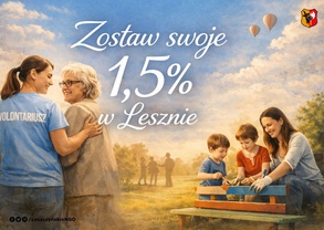 1,5% dla leszczyńskich organizacji pozarządowych w 2026 roku!