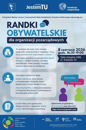 Zaproszenie na Randki Obywatelskie