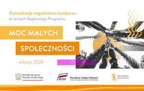 Moc Małych Społeczności 2026. Trwają konsultacje regulaminu programu