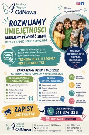 Rozwijamy umiejętności - Fundacja OdNowa zaprasza!