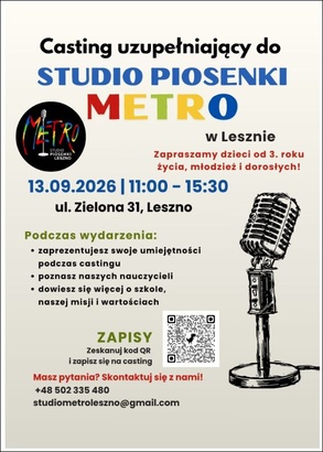 Casting uzupełniający Studio piosenki Retro