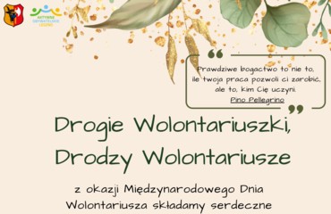Co roku 5 grudnia obchodzimy Międzynarodowy Dzień Wolontariusza