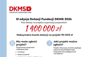 Dotacje Fundacji DKMS