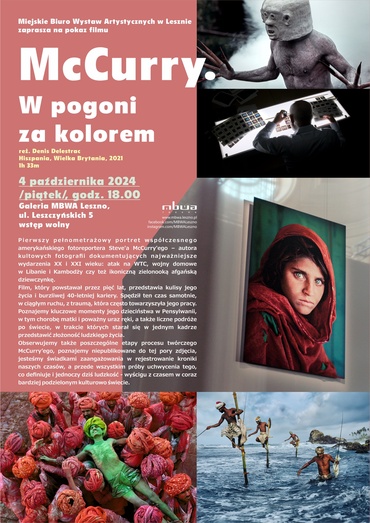 McCurry. W pogoni za kolorem - pokaz filmu w Galerii MBWA Leszno