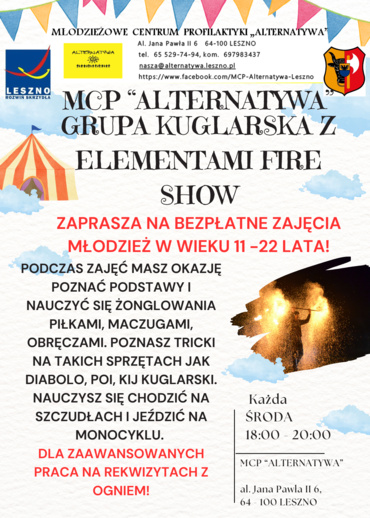 Grupa kuglarska z elementami FIRE SHOW zaprasza