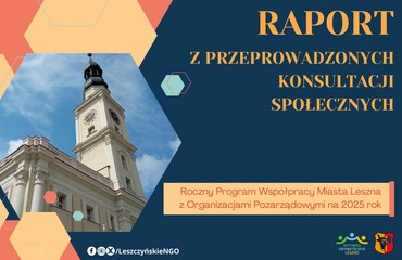 Raport z przeprowadzonych konsultacji społecznych Rocznego Programu Współpracy na 2025 rok