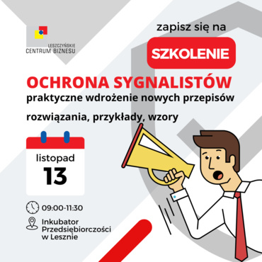 Ochrona sygnalistów - praktyczne wdrożenie nowych przepisów