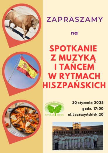 Spotkanie z muzyką i tańcem w rytmach hiszpańskich 