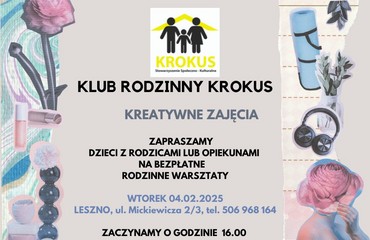 Klub Rodzinny KROKUS - zajęcia kreatywne